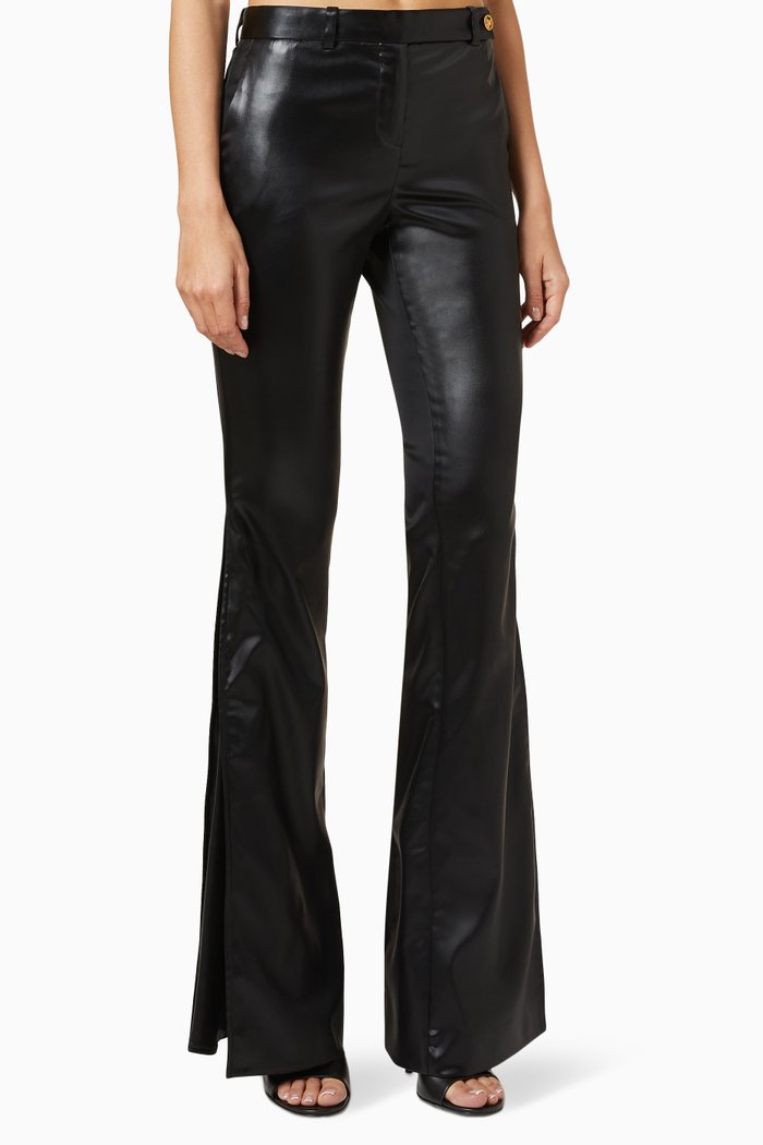

Medusa Flared Pants in Acetate Blend, Black