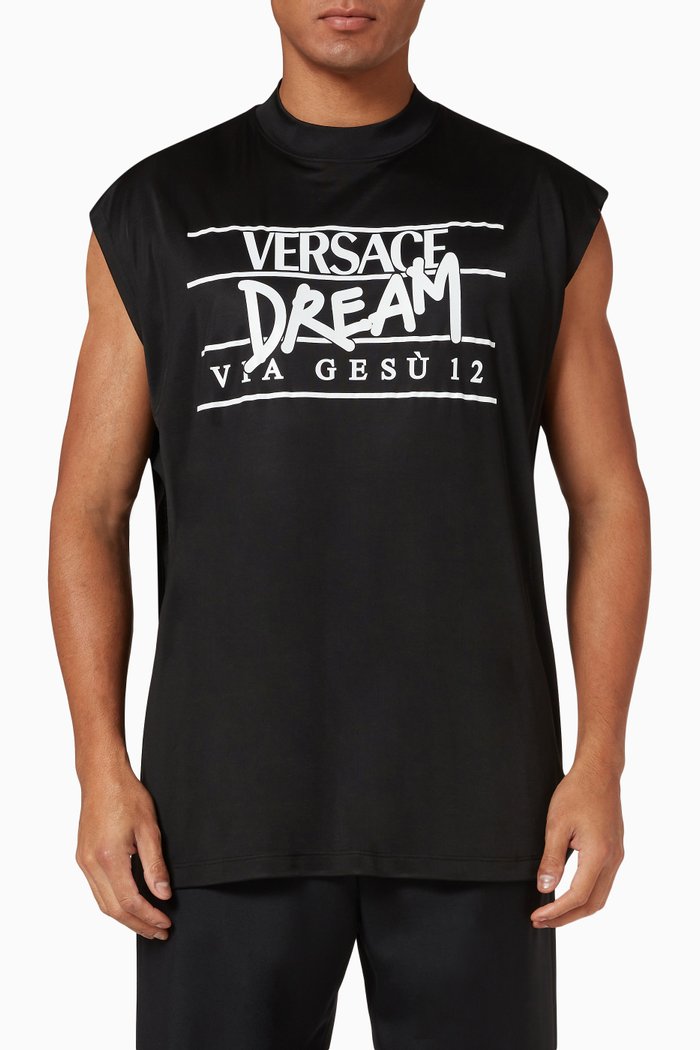 

Dream Logo Tank in Nylon Blend, Black