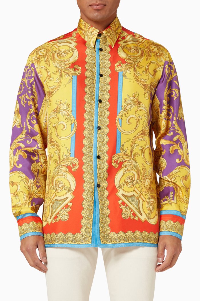 

Barocco Goddess Shirt in Silk, Multicolour