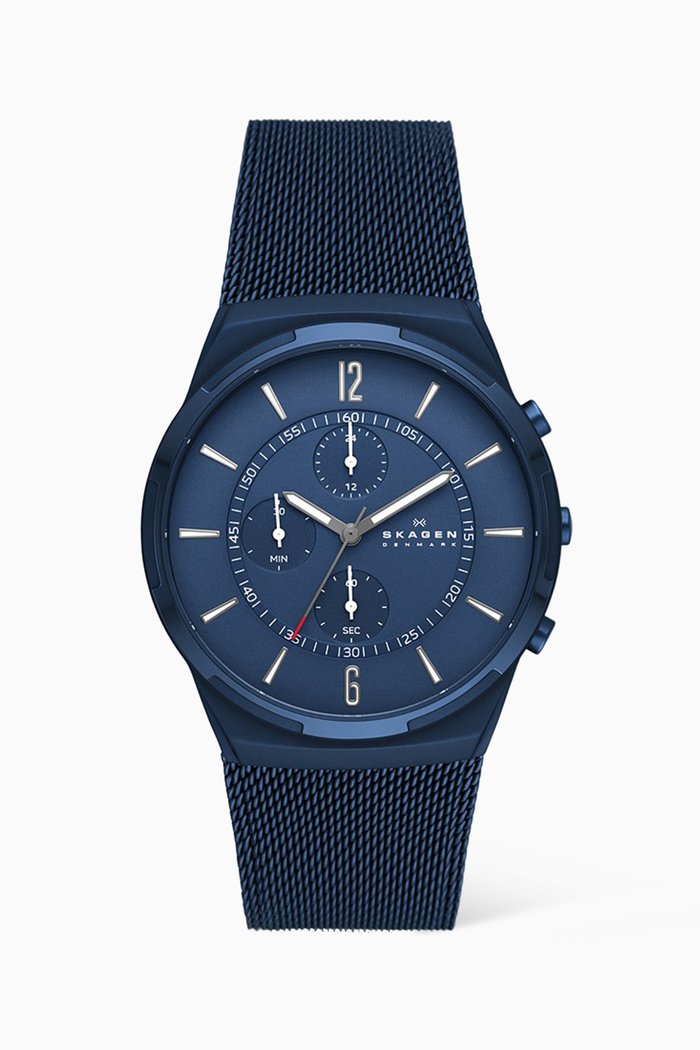 

Melbye Chronograph Watch, 42mm, Blue