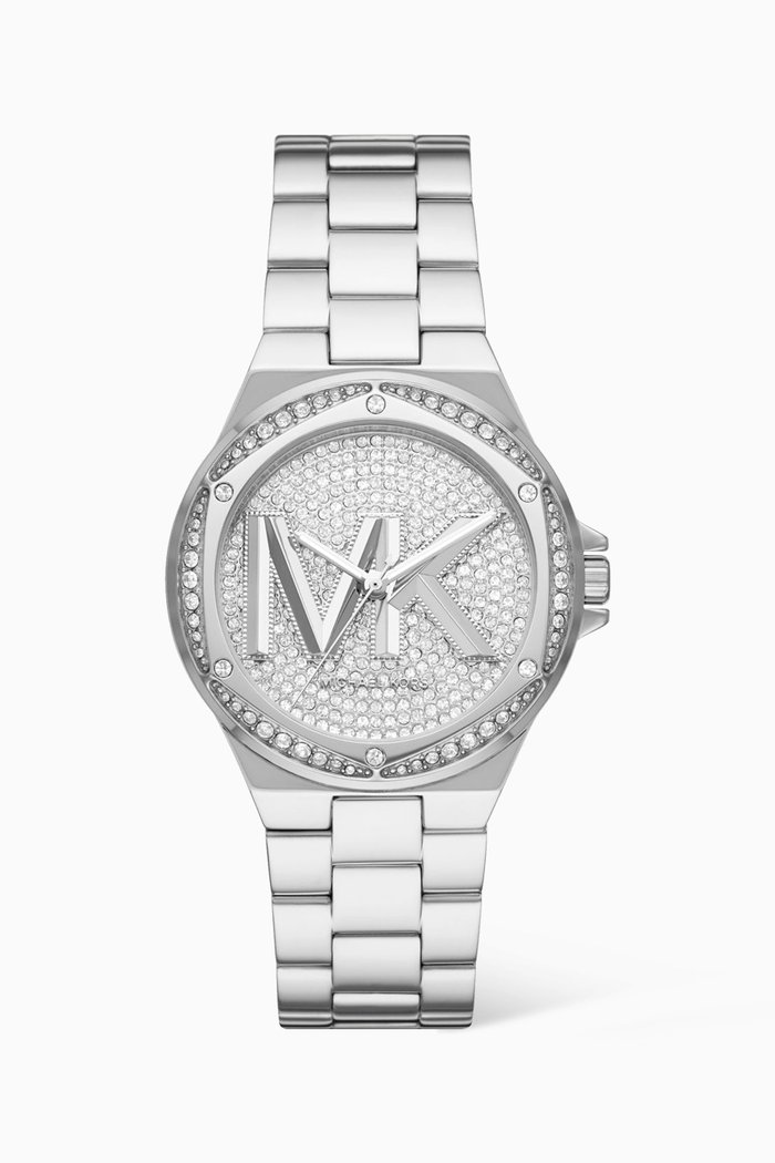 

Lennox Pavé Quartz Watch, 37mm, Silver