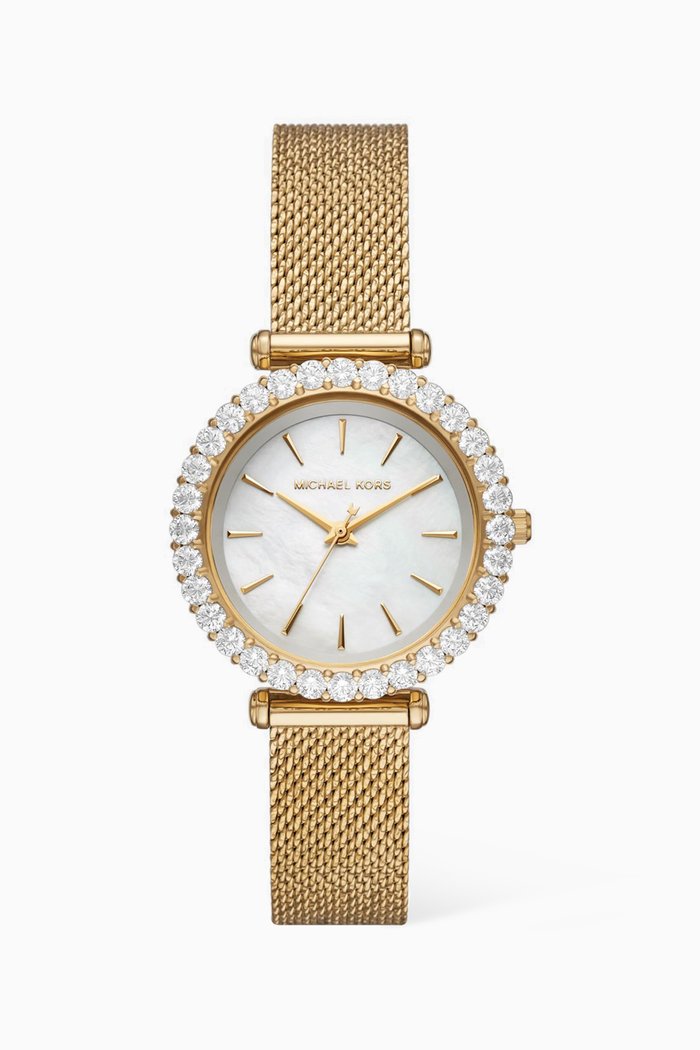 

Darci Pavé Quartz Watch, 34mm, Gold