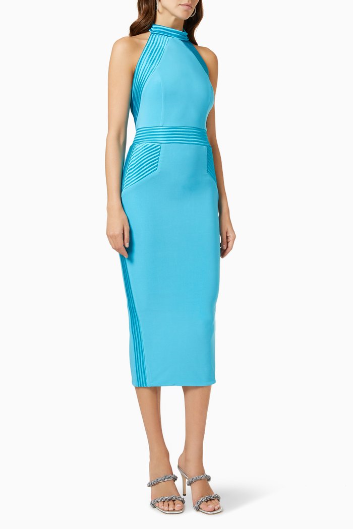 

Algeny Dress in Stretch Jersey, Blue