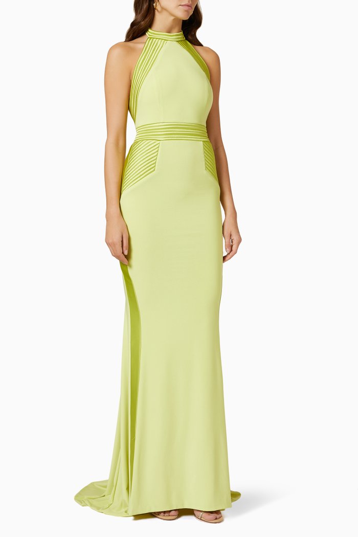 

Algeny Gown in Stretch Jersey, Green
