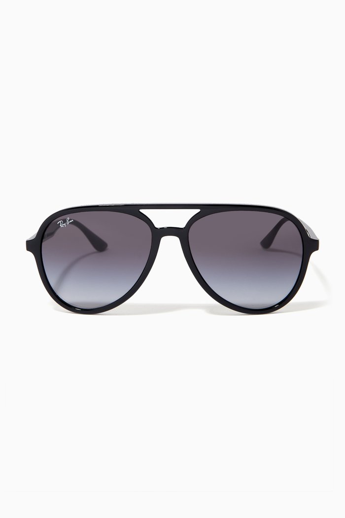

RB4376 Pilot Sunglasses in Injected Plastic, Black