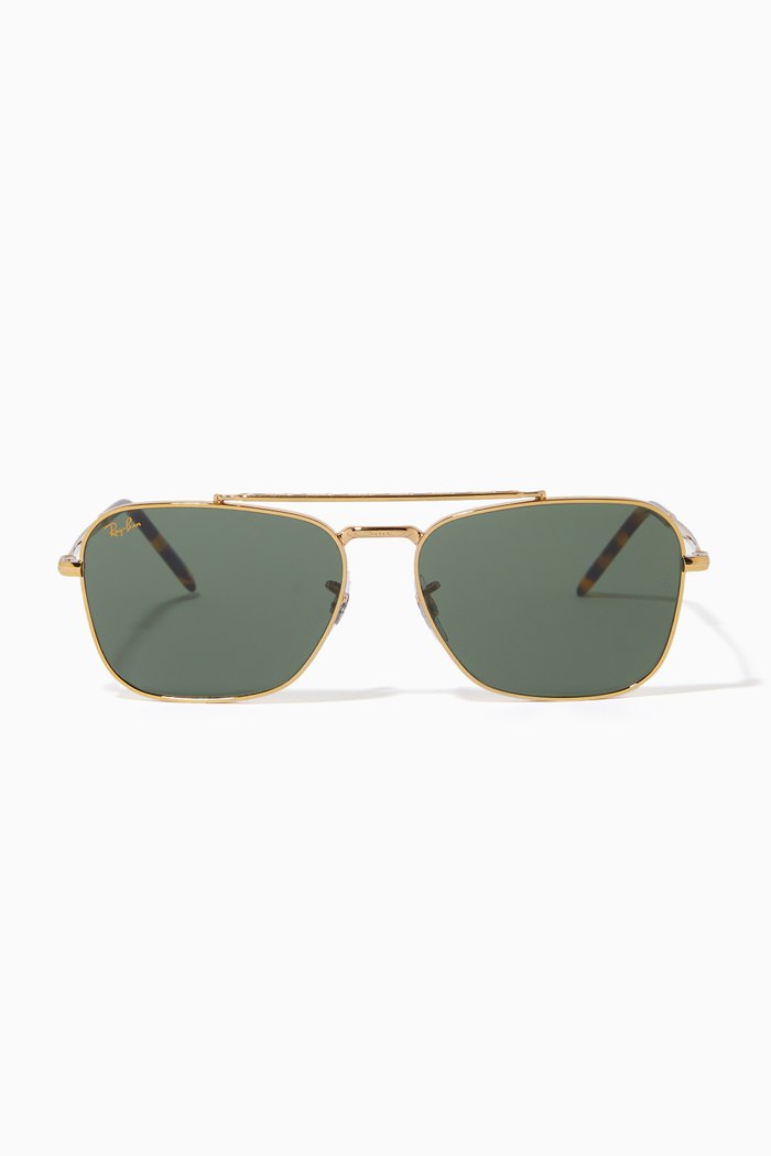 

New Caravan Sunglasses in Metal, Gold