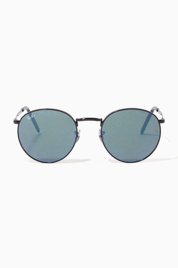 

New Round Sunglasses in Metal, Black