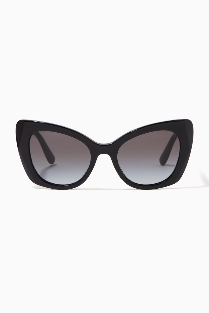 

DG Cat-eye Sunglasses in Acetate, Black