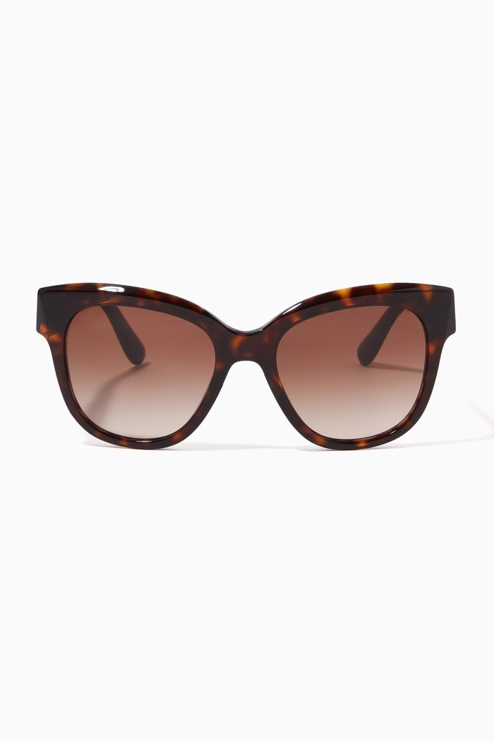 

DG Crossed Sunglasses in Acetate, Brown