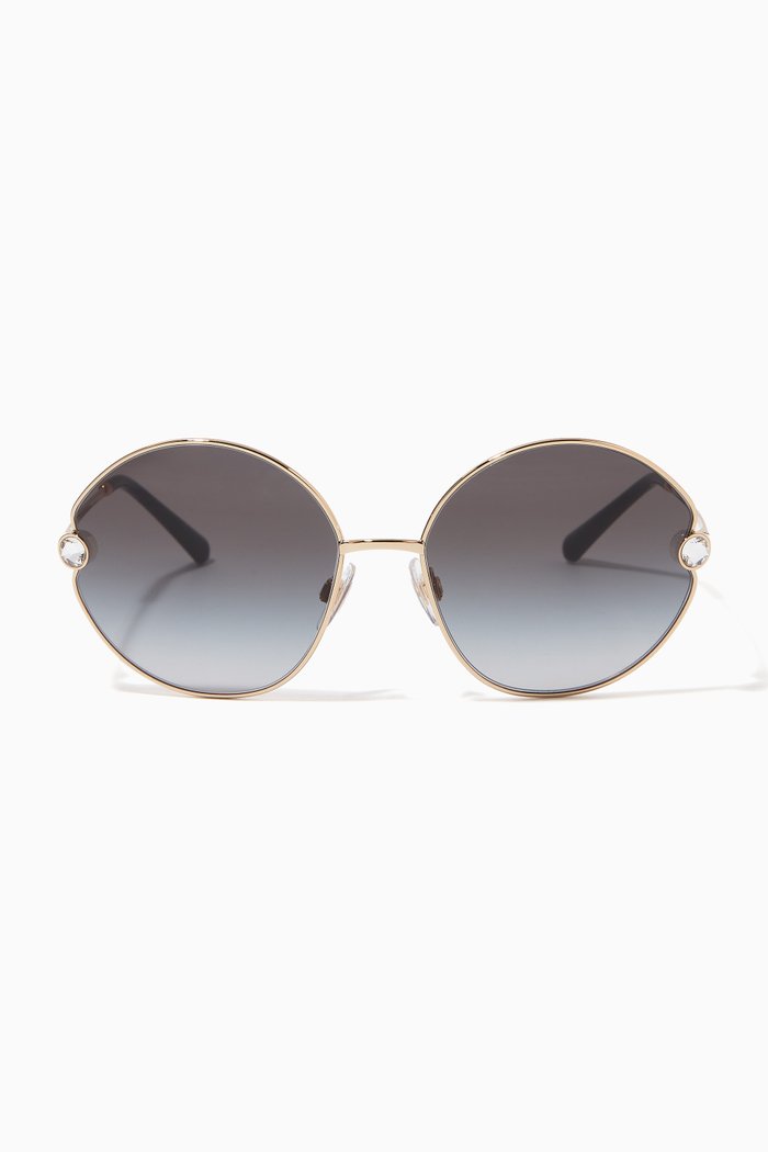 

Slim Sunglasses in Metal, Gold