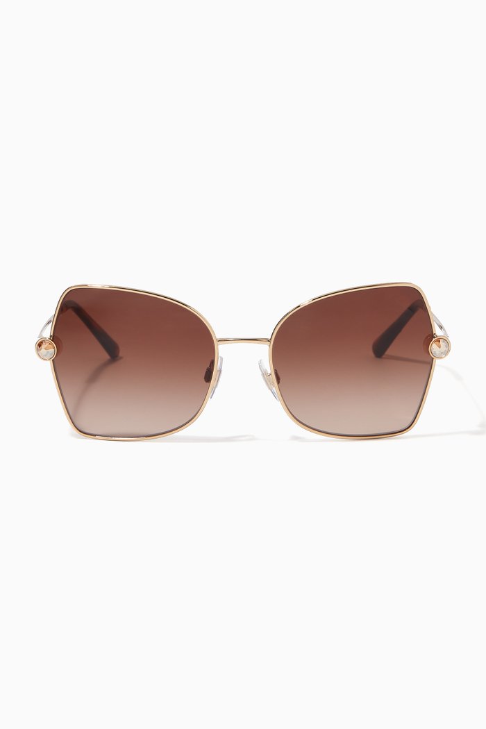 

DG Crystal Sunglasses in Metal, Gold