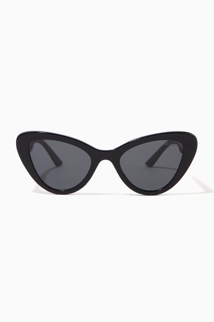 

Cat-eye Sunglasses in Acetate, Black