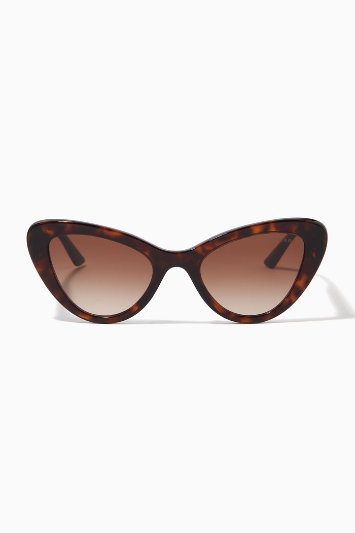 

Cat-eye Sunglasses in Acetate, Brown