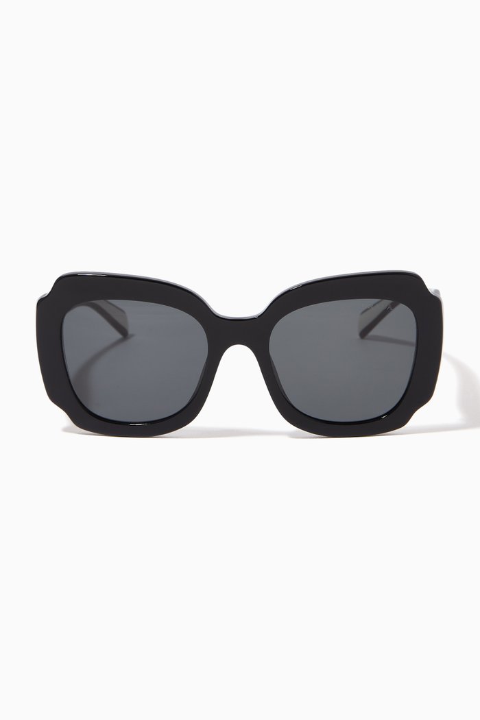 

Irregular Sunglasses in Acetate, Silver