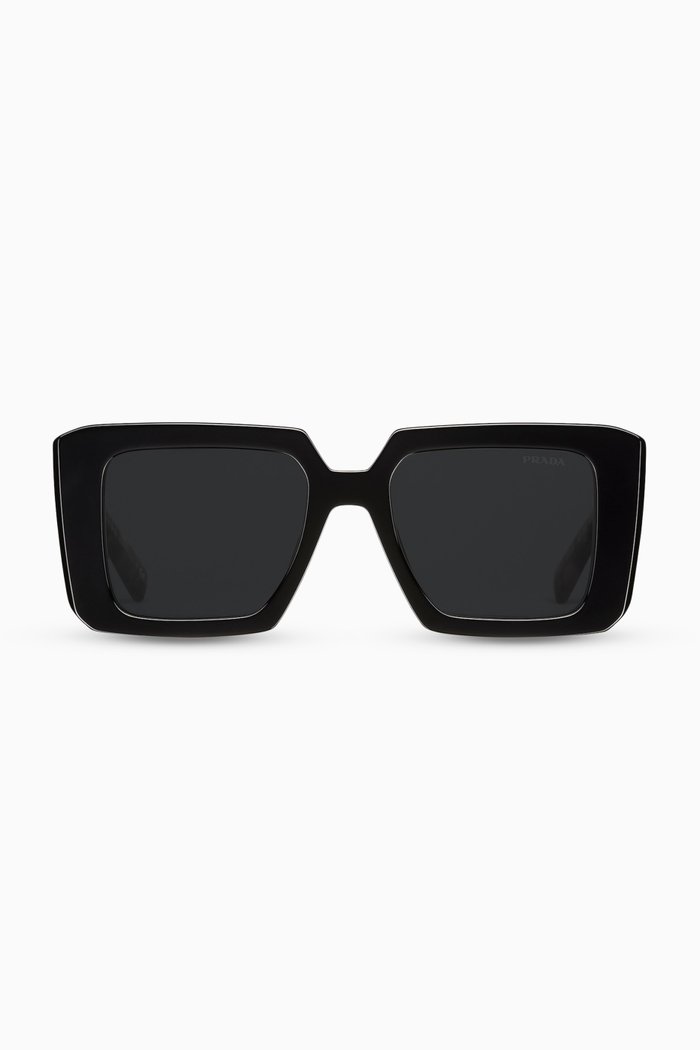 

Square Sunglasses in Acetate, Black
