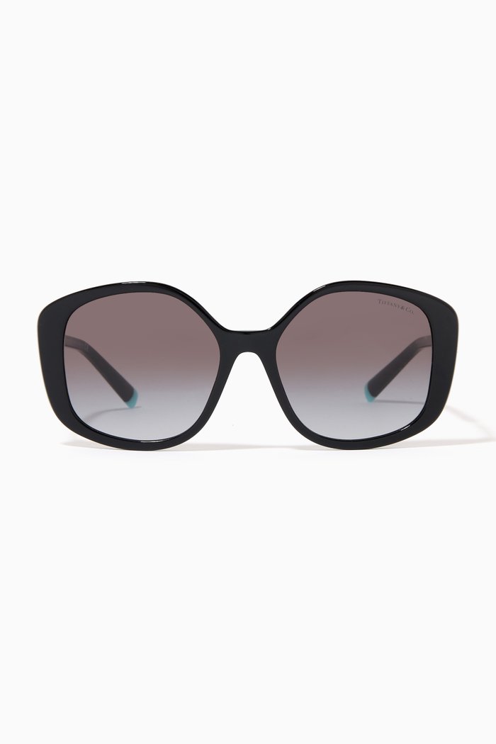 

Diamond Point Sunglasses in Acetate & Metal, Gold