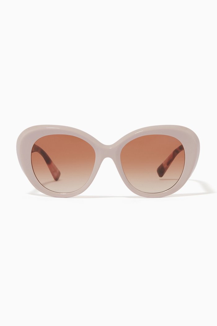 

Oval Sunglasses in Acetate, Pink