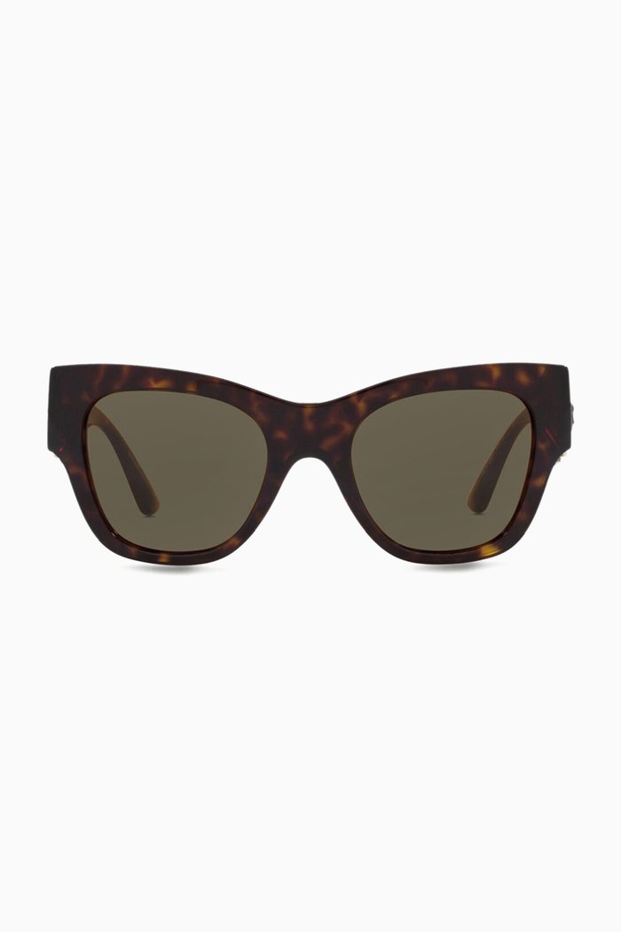 

Medusa Biggie Butterfly Sunglasses in Acetate, Brown