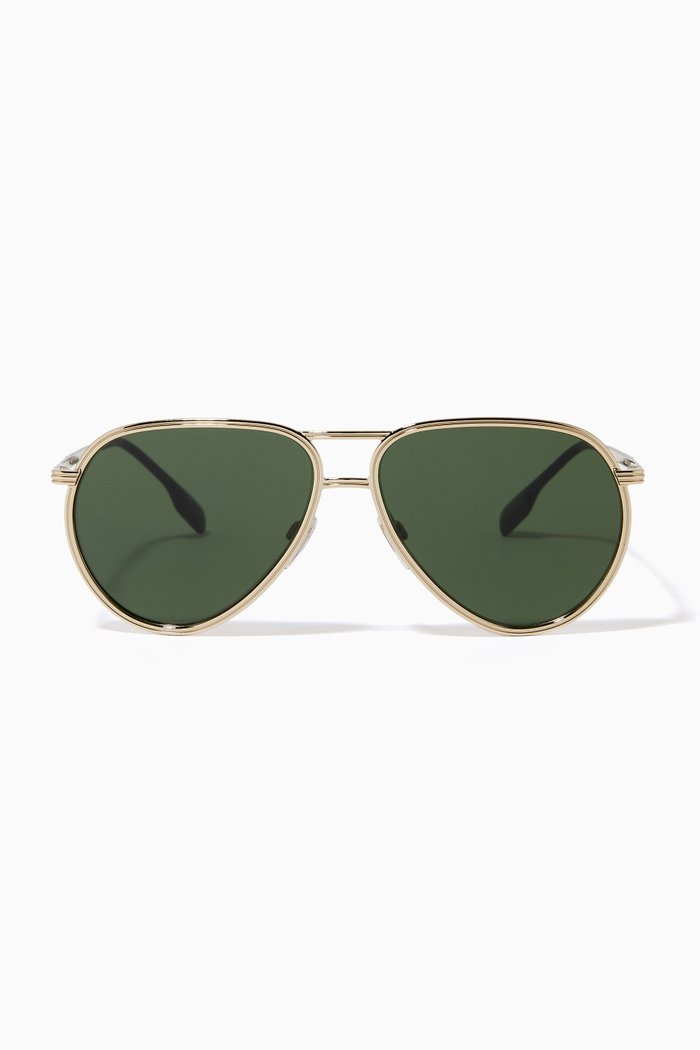 

Aviator Sunglasses in Metal, Gold