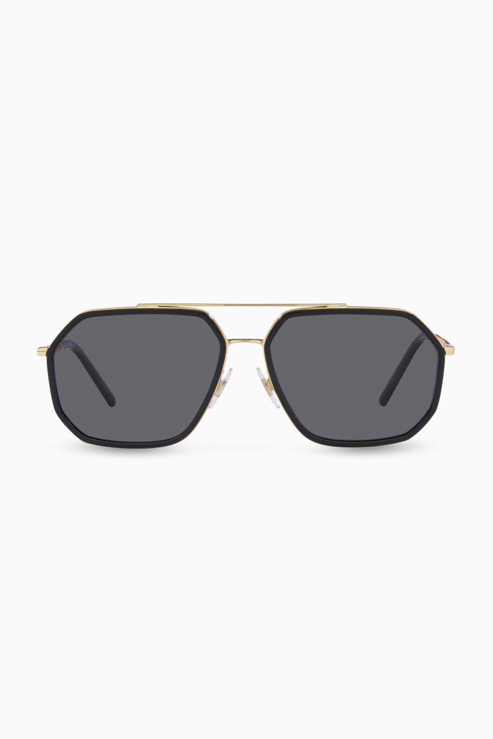 

Grosgrain Sunglasses in Metal, Gold