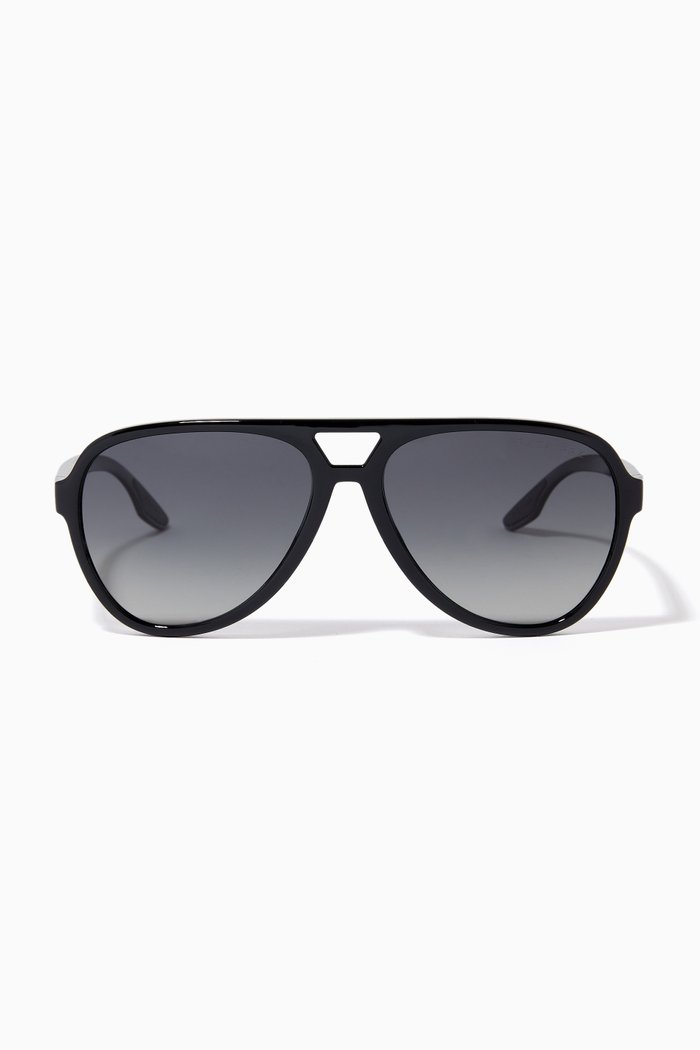 

Pilot Sunglasses in Acetate, Black
