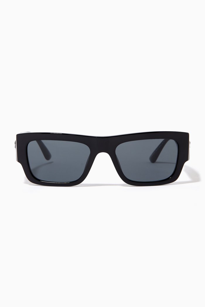 

Medusa Biggie Sunglasses in Acetate, Black