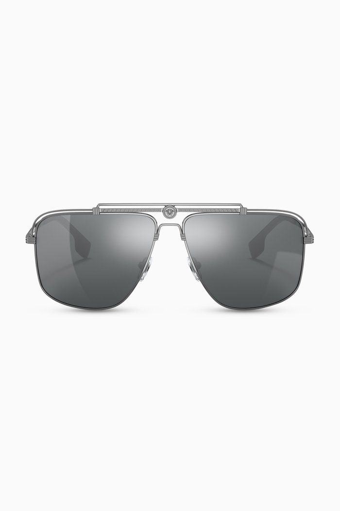 

Medusa Focus Sunglasses in Metal, Silver
