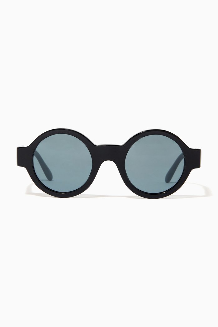 

Round Sunglasses in Acetate, Blue