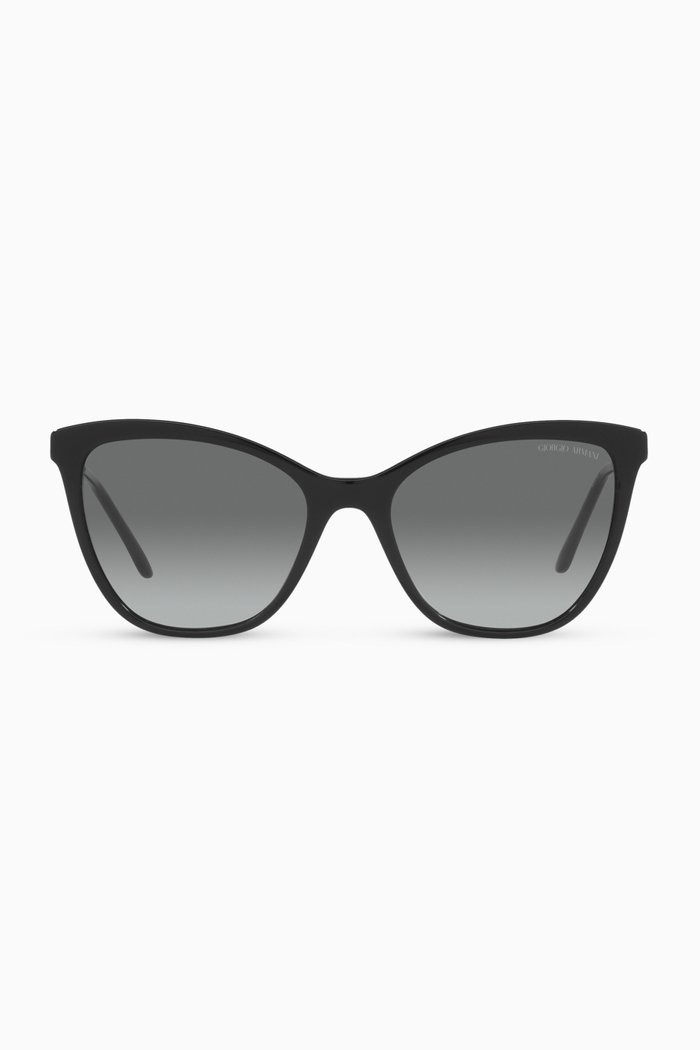 Cat Eye Sunglasses in Acetate, Grey
