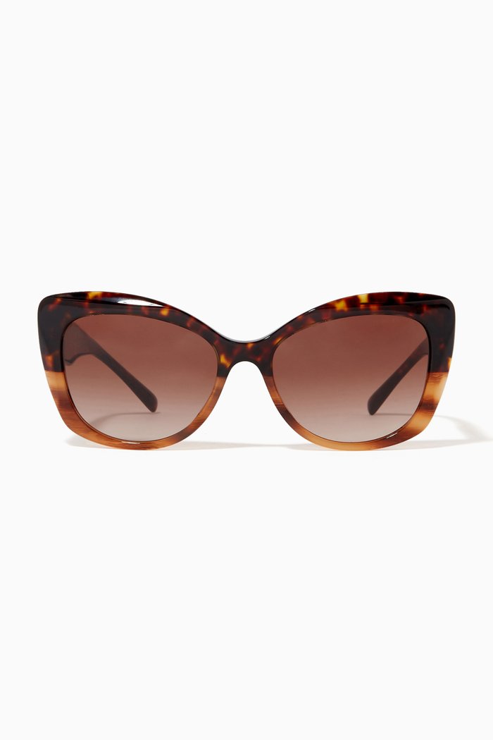 

Cat Eye Sunglasses in Acetate, Brown