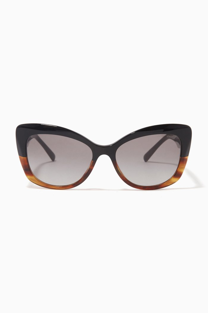 

Cat Eye Sunglasses in Acetate, Grey