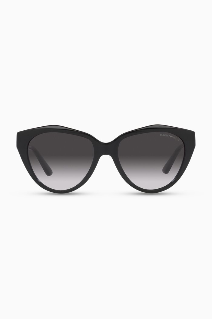 

Cat Eye Sunglasses in Acetate, Grey