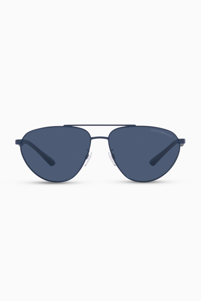 

Aviator Sunglasses in Metal, Blue