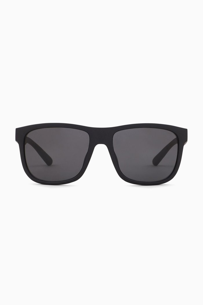 

D Frame Sunglasses in Acetate, Grey