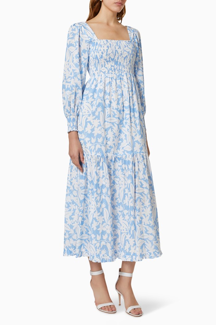 

Yas Dress in Cotton, Blue