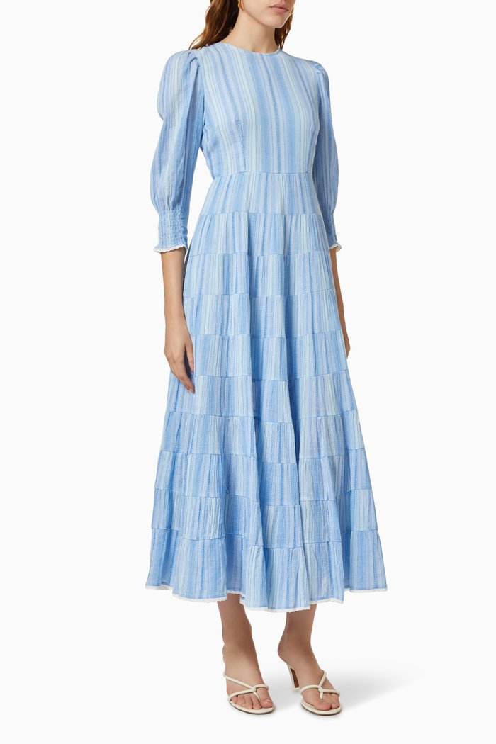 

Kristen Dress in Cotton, Blue