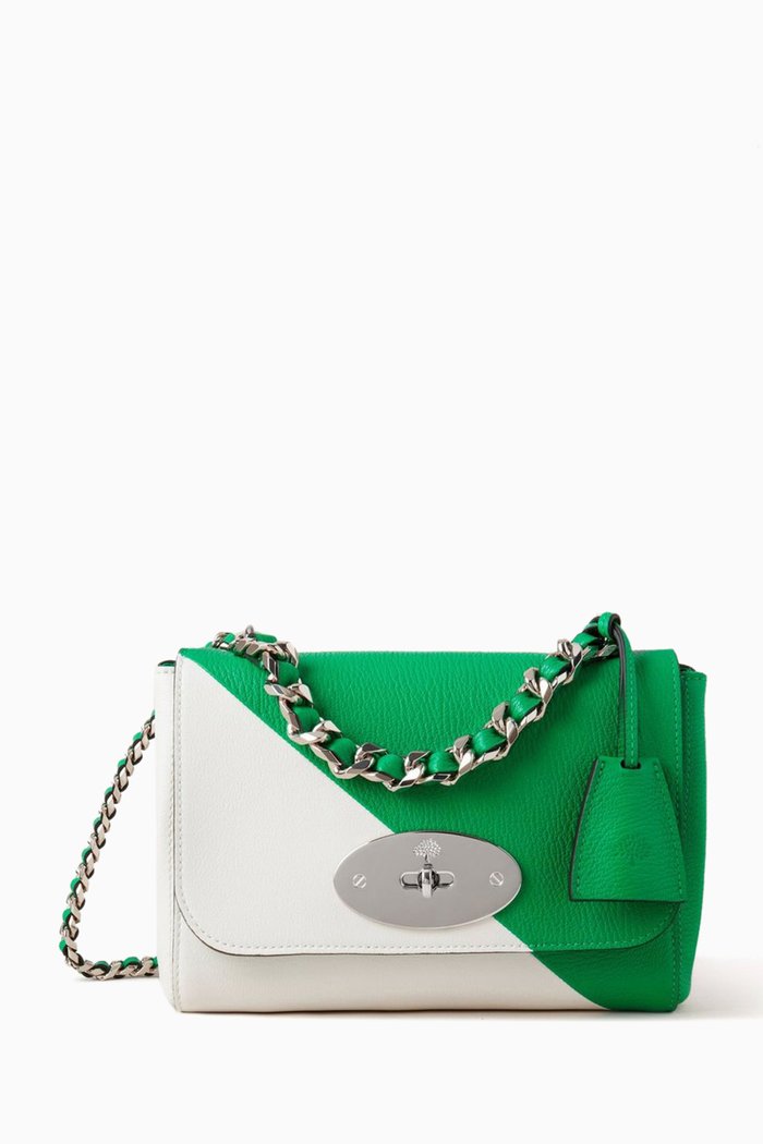 

Lily Top Handle Bag in Silky Calf Leather, Multicolour