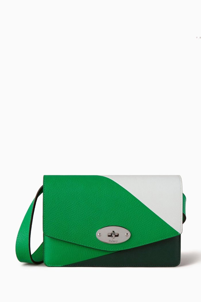 

Small Darley Shoulder Bag in Silky Calf Leather, Multicolour