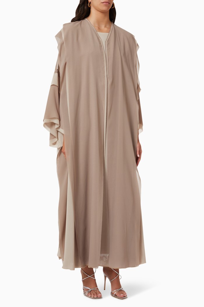 

Long Sleeve Abaya Set, Neutral