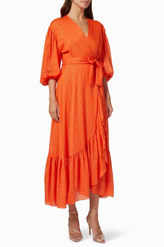 

Rilant Wrap Dress, Orange
