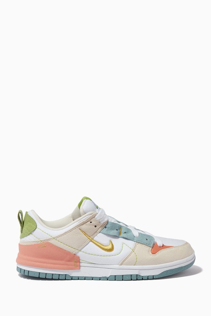 

Dunk Disrupt 2 Sneakers in Suede & Fabric, Multicolour