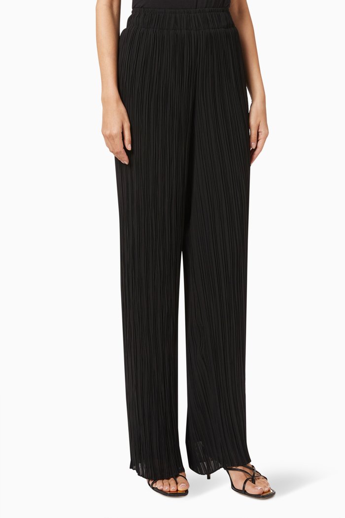 

Pleated Pants, Black