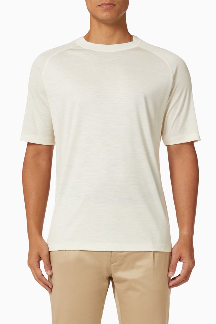 Short Sleeve T-shirt in High Performance™ Wool, Neutral