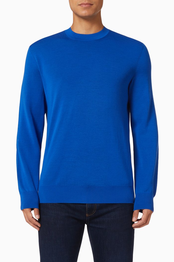 

Maserati Crewneck in High Performance™ Wool, Blue