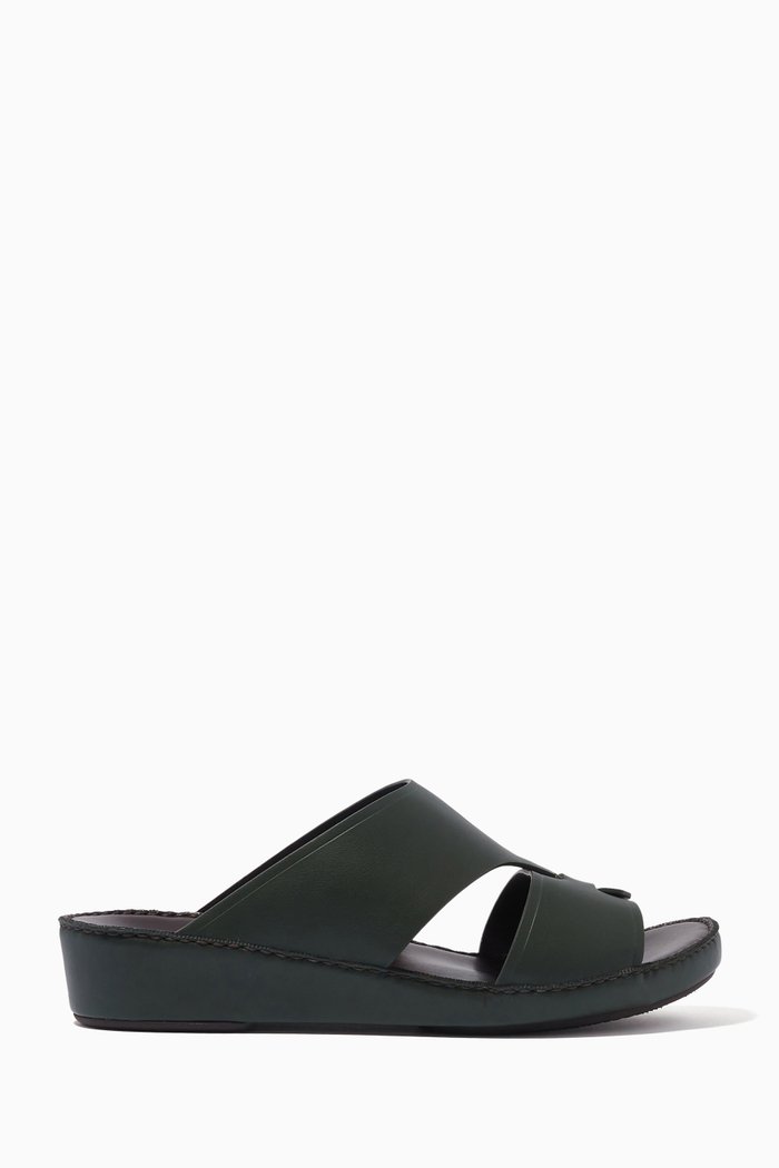 

Sandals in Leather, Green