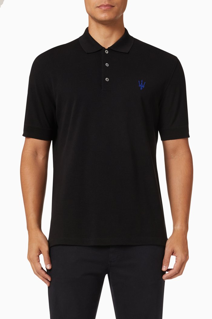 

Maserati Polo T-shirt in Cotton Piquet, Blue