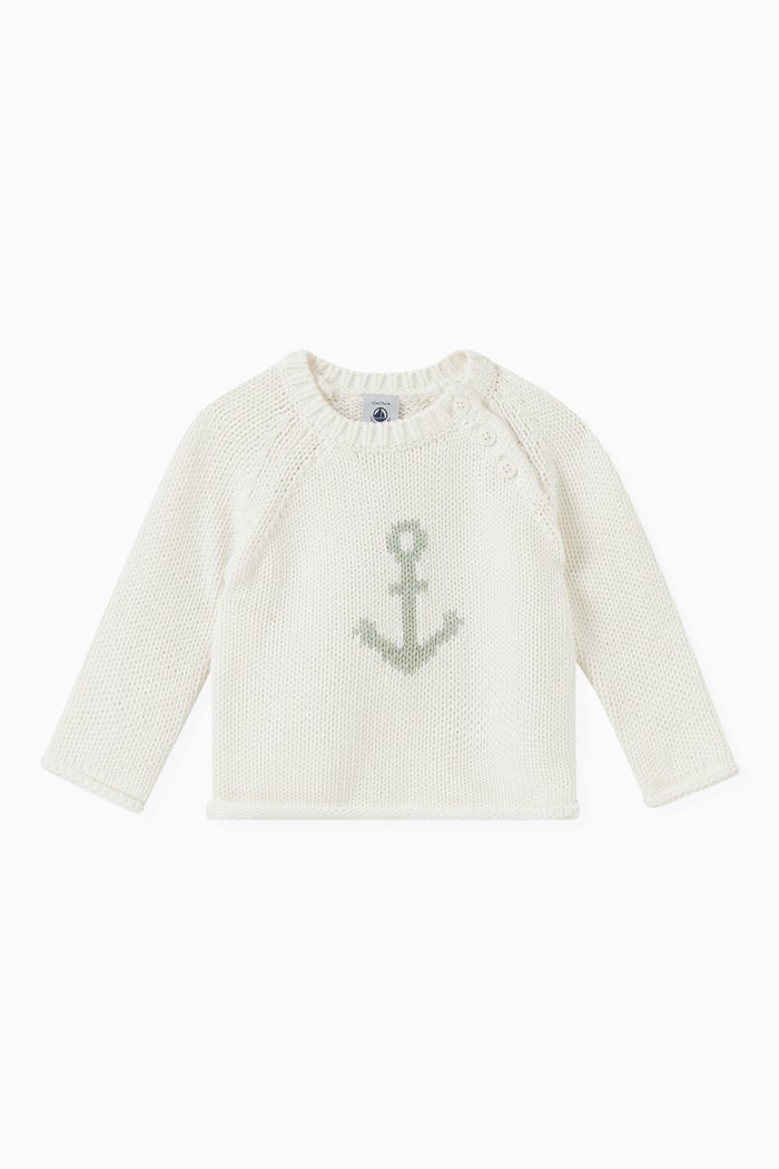 

Sailor Knitted Sweater, White