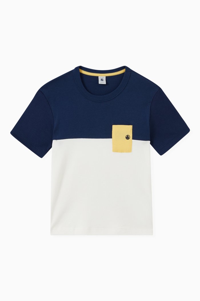 

Dual Tone T-shirt in Cotton, Multicolour