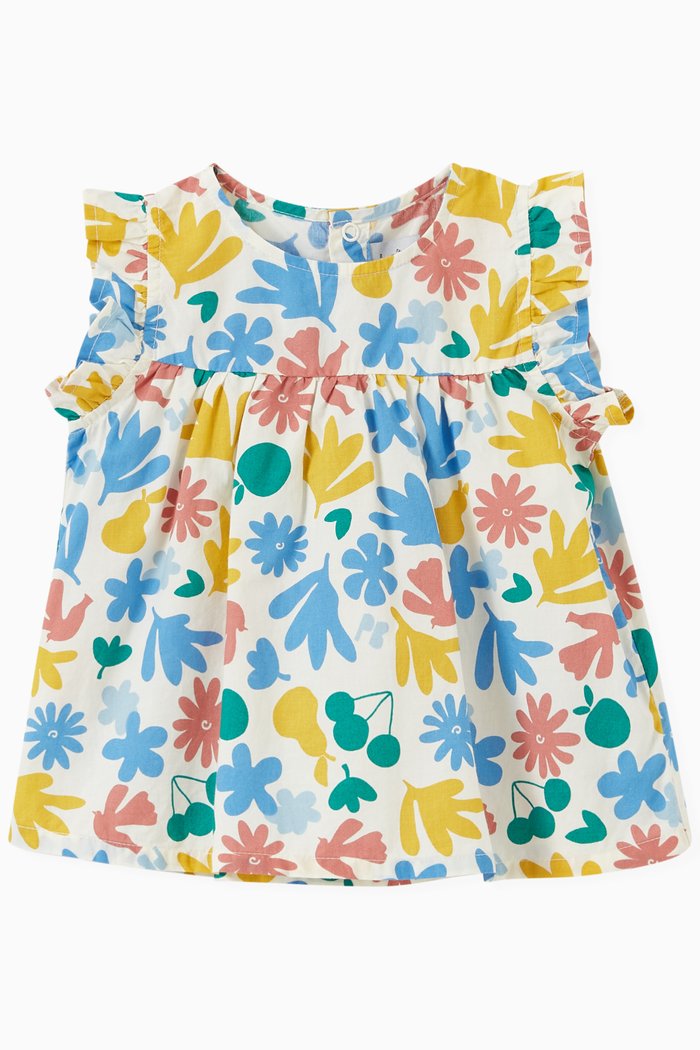 

Floral Print Blouse in Poplin, Multicolour