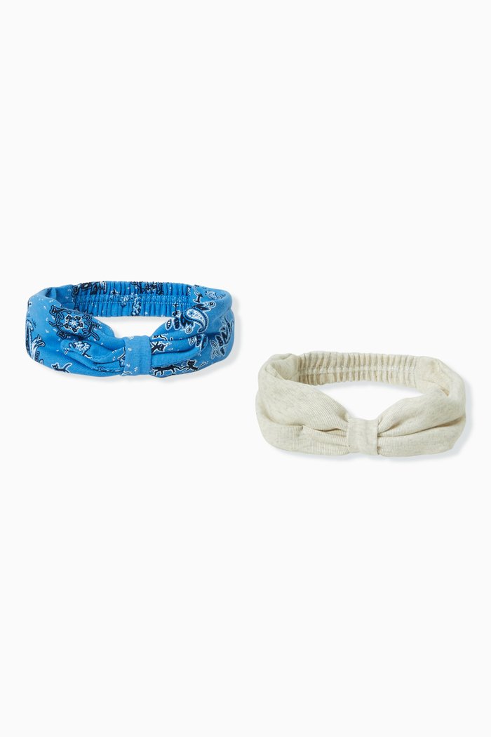 

Headbands in Organic Cotton, Set of Two, Multicolour